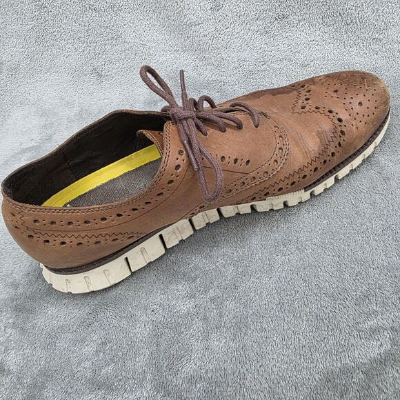Cole Haan Zerogrand $160 Men\'s Wingtip Oxfords Shoes Size 11.5 M Leather C14493